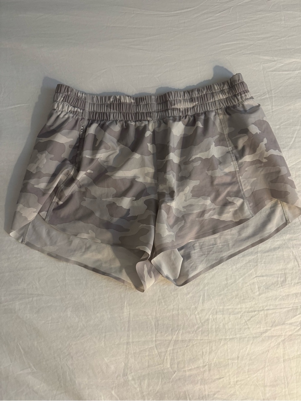 Athleta Gray Camo Athletic Shorts